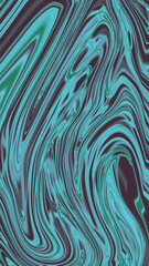 Vibrant abstract background featuring swirling teal and black patterns, ideal for modern designs, branding, and digital art.