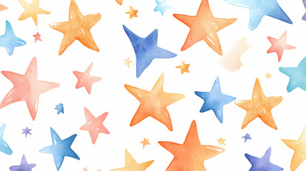 Hand painted collection of adorable stars abstract vector background featuring a vibrant array of charming hand drawn stars. Celestial - Sky. Illustration