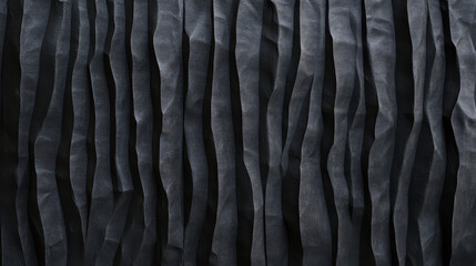 Obraz premium Dark gray fabric forming vertical pattern with light and shadow