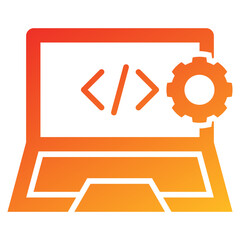 Software Development Glyph Gradient Icon