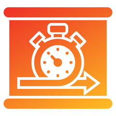 Agile Glyph Gradient Icon