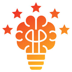 Inspired Glyph Gradient Icon