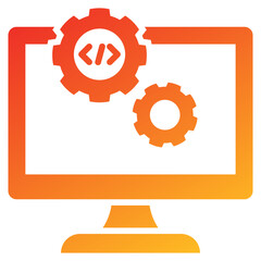 Software Development Glyph Gradient Icon