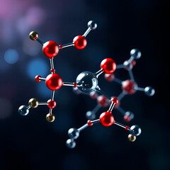 Obraz premium Molecular Structure and Its Significance in Science