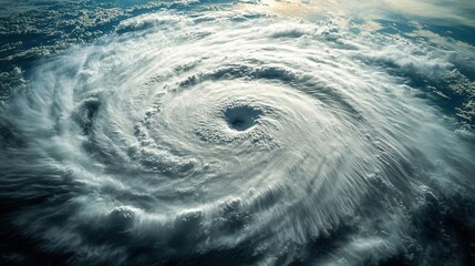 Dramatic Aerial View of Powerful Hurricanes, Typhoons, and Torrential Storms Unleashing Nature's Raw Fury, Capturing the Epic Scale of Global Weather Phenomena