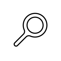 search, magnifying glass, - vector icon
