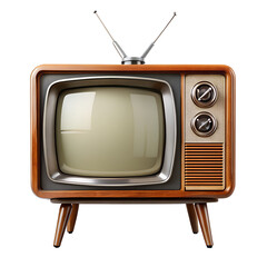 vintage tv set , television, screen , display isolated png 