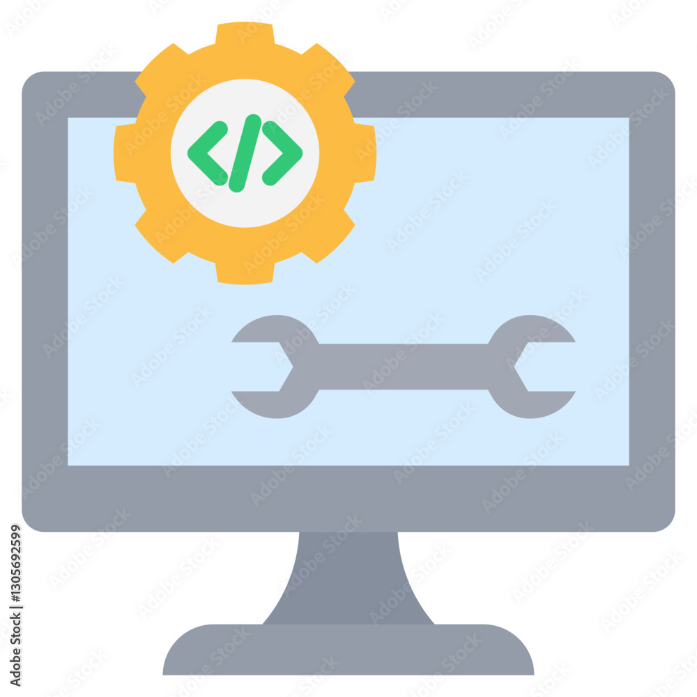 Poster configuration flat icon