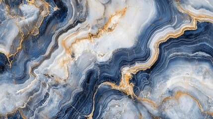 Fototapeta premium Ethereal Swirling Marble Waves Background with Indigo and Pearl Tones Perfect for Luxury Branding and High-End Design Projects