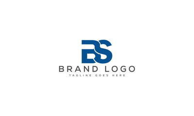letter BS logo design vector template design for brand.