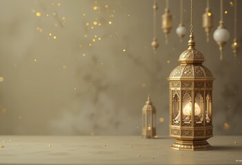 Fototapeta premium A Festive Ramadan and eid setup