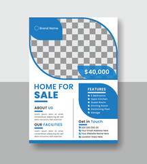 real estate modern business flyer design editable vector template design for advertising