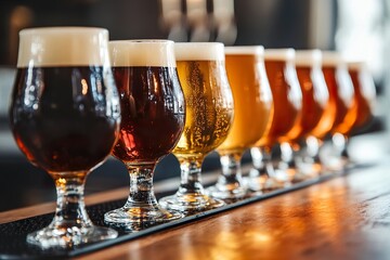 Beer Glasses Row
