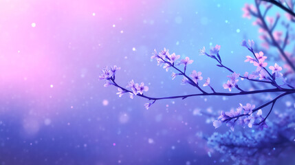 Cherry blossoms creating a dreamy and enchanting scene with soft bokeh and pastel colors, perfect for spring and nature-themed projects