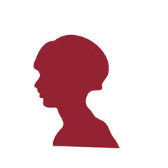 Female and male faces portraits
