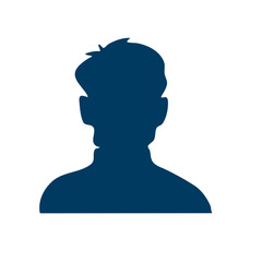 Female and male faces portraits
