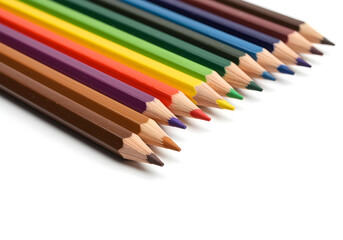 Fototapeta premium A vibrant set of colored pencils.