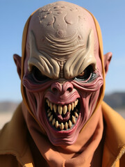 Obraz premium A detailed view of a frightening facial disguise