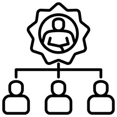 Organization Line Icon