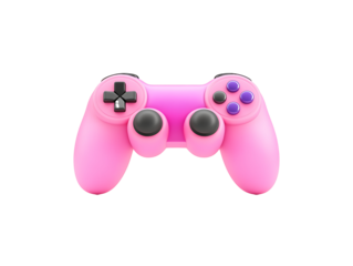 gaming controller 3D, vibrant buttons