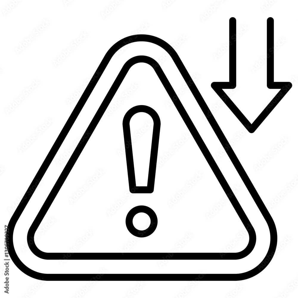 Poster error line icon