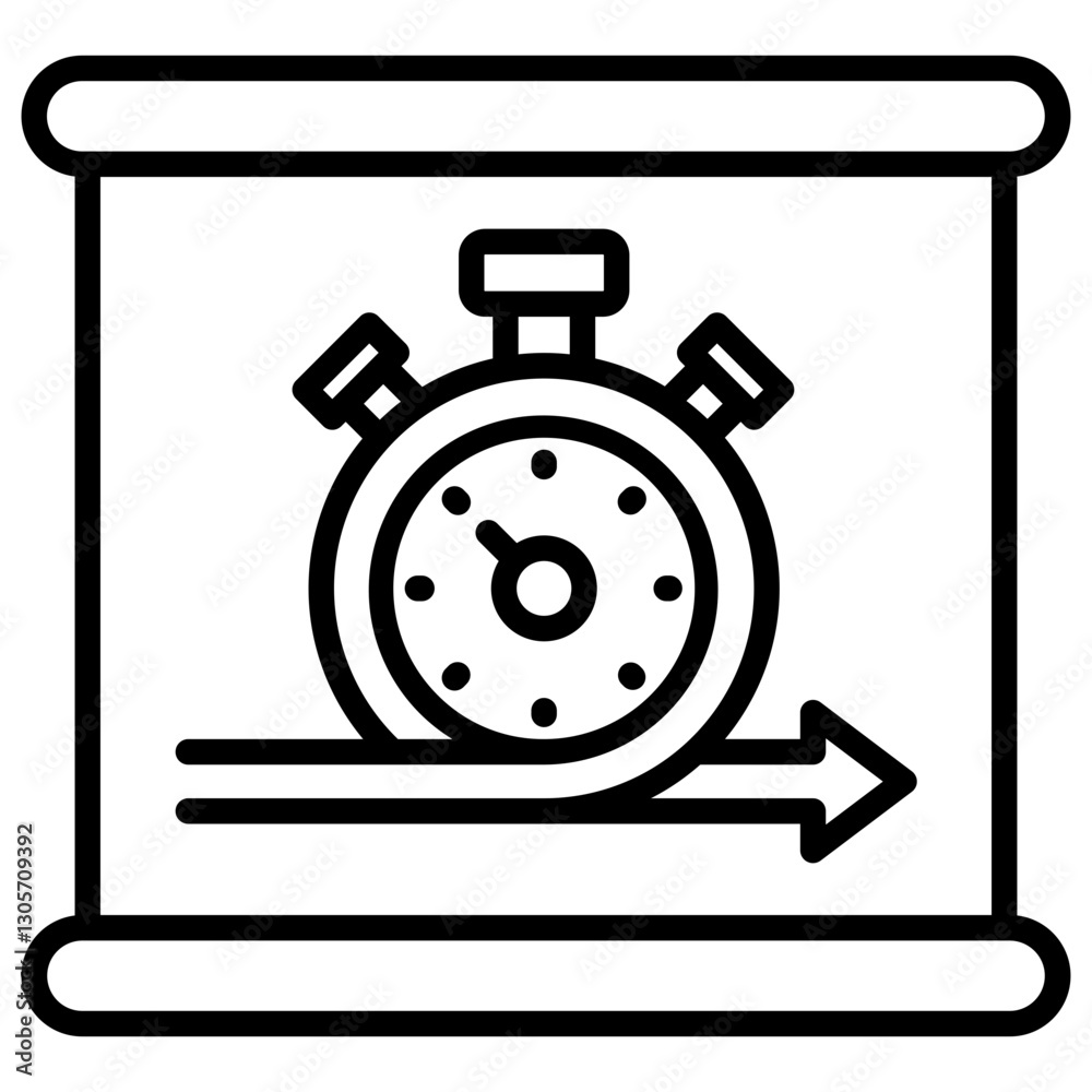 Poster Agile Line Icon
