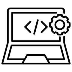 Software Development Line Icon