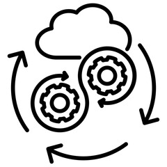 Devops Line Icon