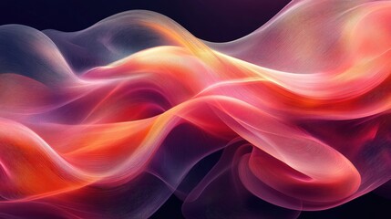 Obraz premium Abstract flowing colors, dynamic lines, vibrant hues