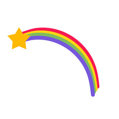 Obraz premium Cartoon rainbow 