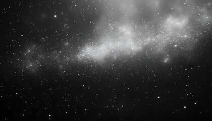 Glowing Galaxy Stars shine in dark background