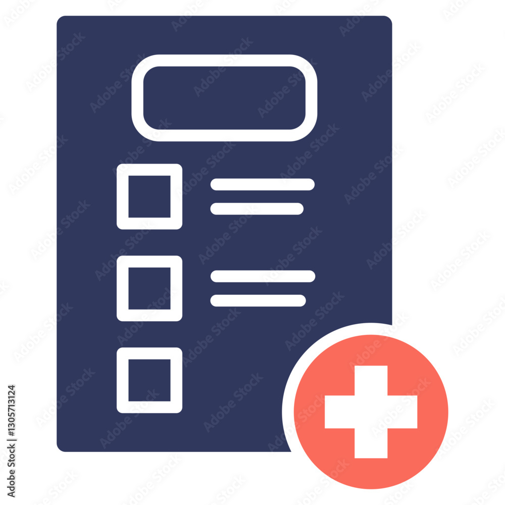 Poster Add Task Mixed Icon