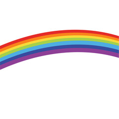 Different shaped colorful rainbow
