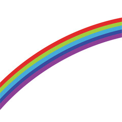 Different shaped colorful rainbow
