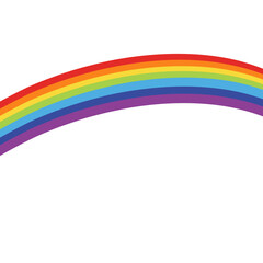 Different shaped colorful rainbow
