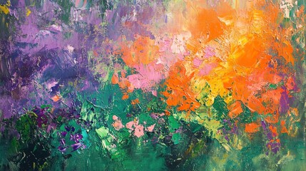 Vibrant abstract oil painting texture.