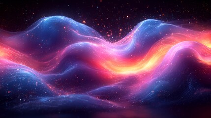 Abstract swirling energy waves