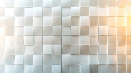 Abstract 3D Cubes Wall: Modern Geometric Pattern in White and Beige
