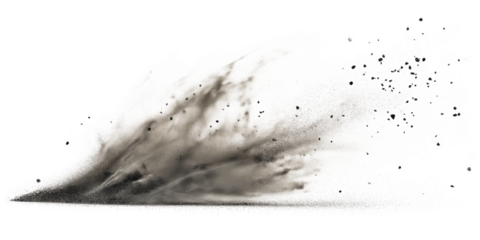  A Dust Devil in Motion Against a Clear Backdrop