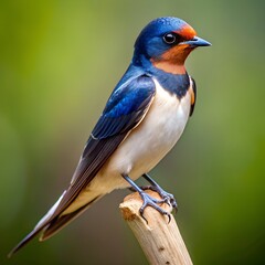 Beautiful Swallow Bird Perched on a Branch Stunning Nature Photography