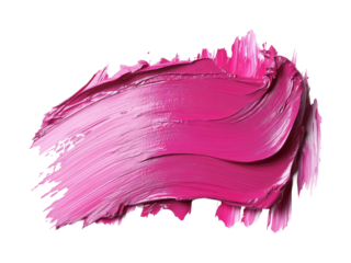 Creative action with pink stroke on visual content bright environment view isolated on transparent background