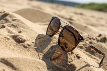 sunglasses on the beach