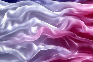 Obraz premium Fluid silk waves with soft gradient color transition, elegant texture