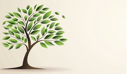 Obraz premium This vibrant vector tree design features lush green leaves, perfect for ecofriendly projects or natureinspired themes.