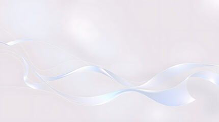 Flowing Ribbons Ethereal on Gray