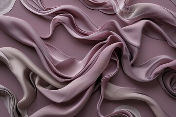 Obraz premium Soft Mauve Background with Fluid Textile Design for Elegant Decor