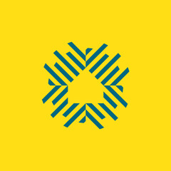 Abstract Home with Sun light burst strip, Real Estate and Energy Solar Logo Design Vector