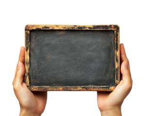 Creative chalkboard ideas for teaching classroom educational content learning concepts isolated on transparent background