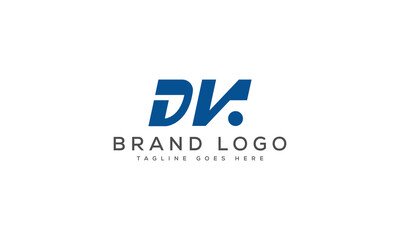 letter DV logo design vector template design for brand.