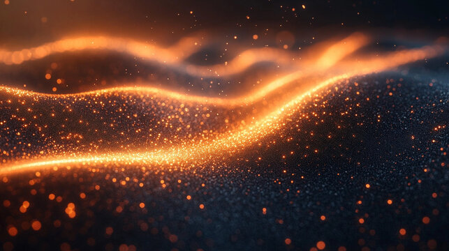 glowing lines on a dark background symbolize high-speed optical data transmission, vast digital capacity, and modern connectivity, representing the power of optical fiber technology